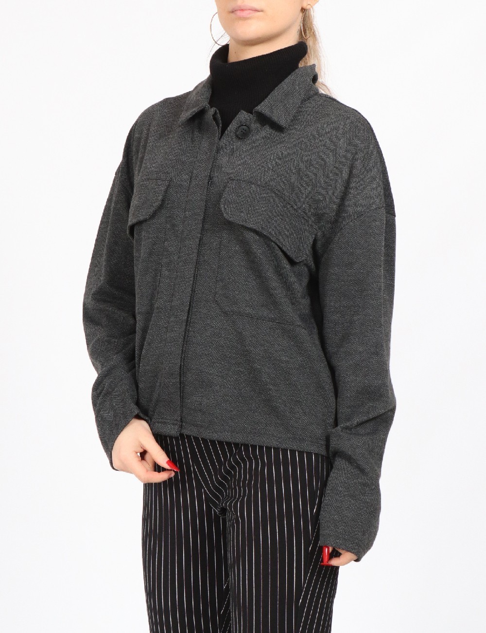 Camasa Vero Moda, gri - 1 | YEO