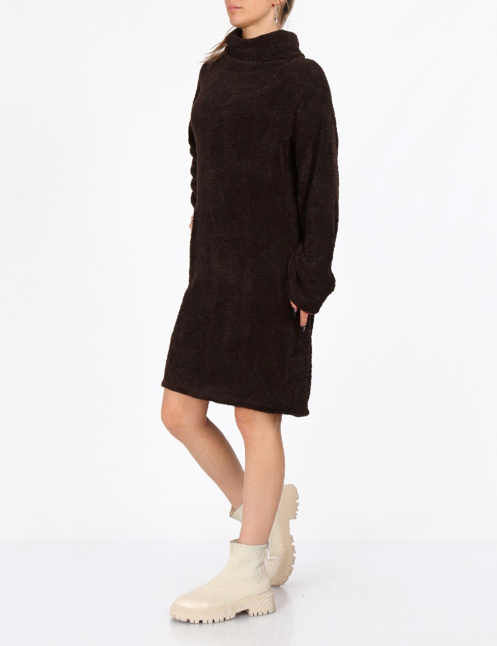 Rochie scurta Vero Moda, maro inchis - 1 | YEO