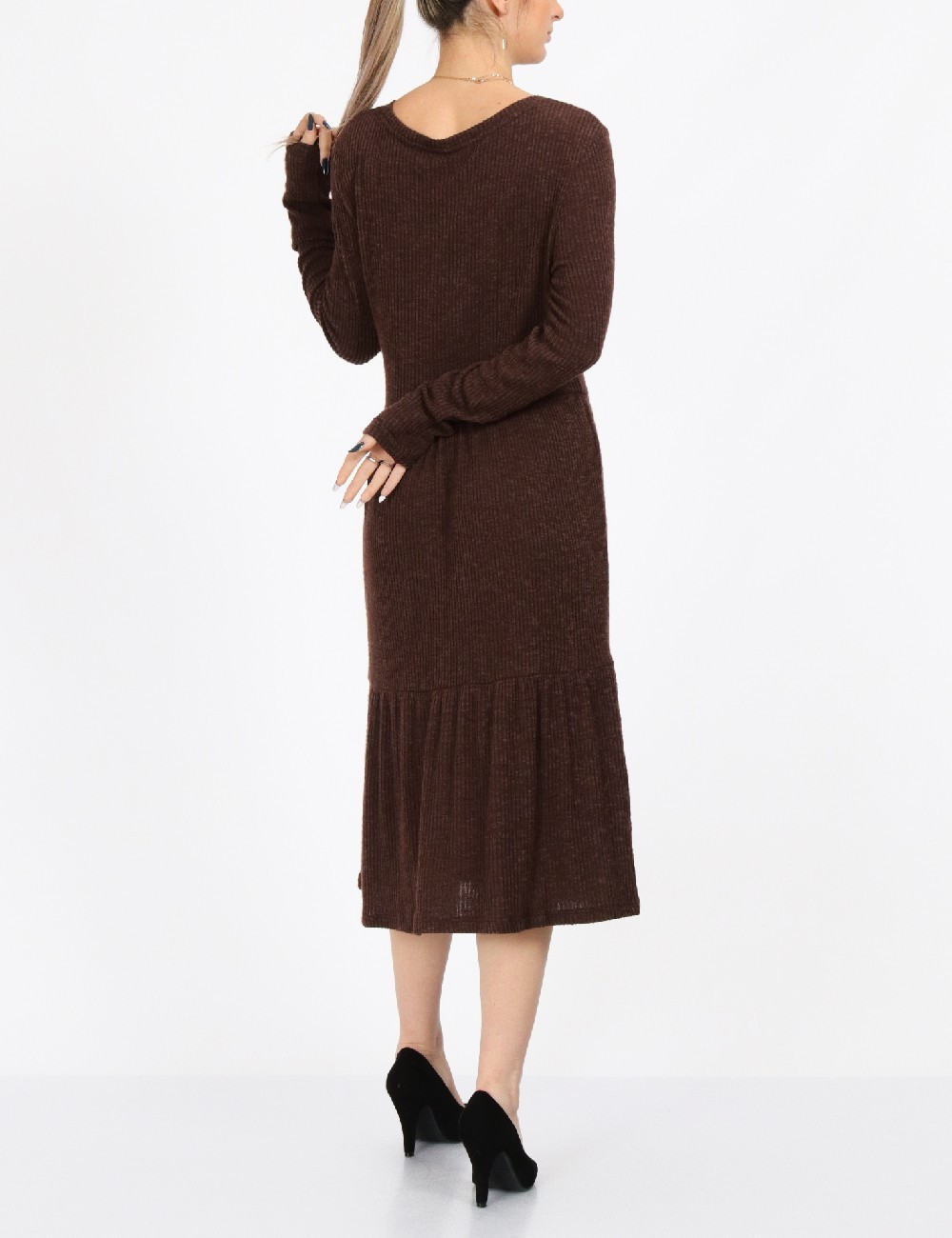 Rochie medie Only, maro - 1 | YEO