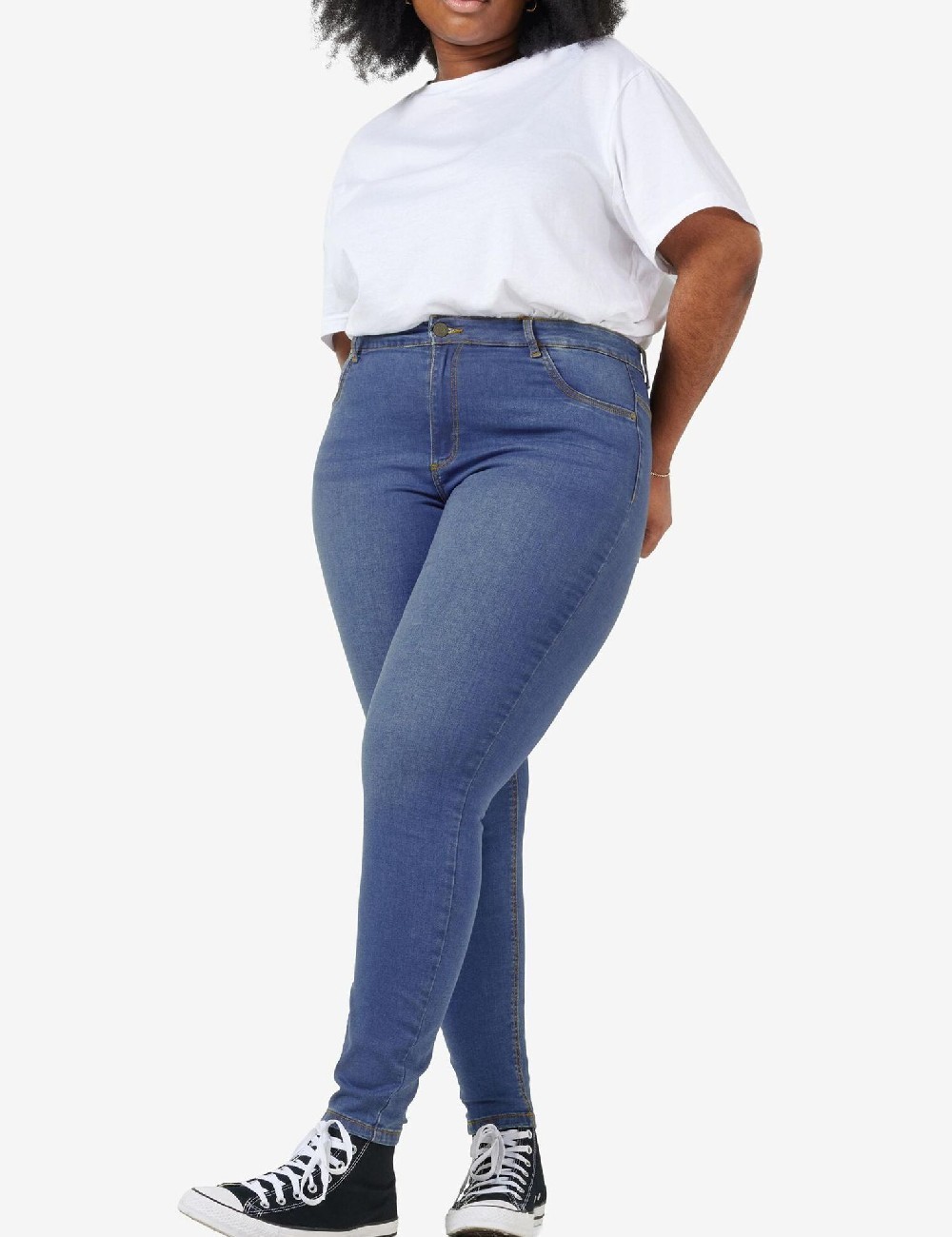 Blugi Noisy May Plus Size, albastru - 1 | YEO