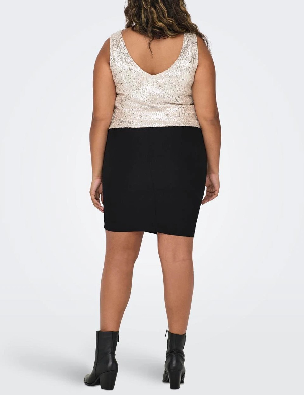 Fusta Only Carmakoma, negru - 1 | YEO
