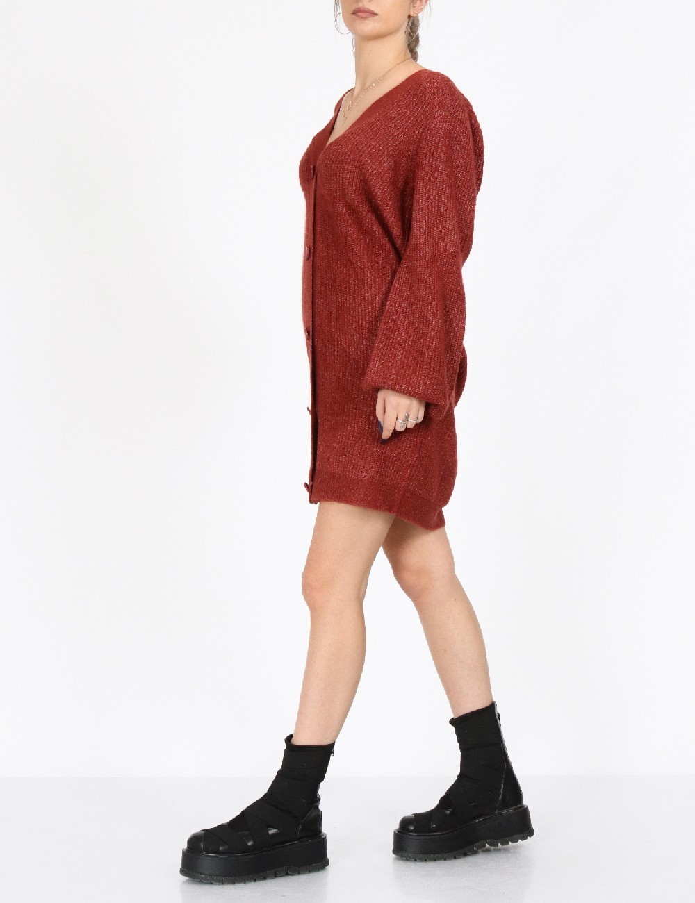 Cardigan Jacqueline de Yong, caramiziu - 1 | YEO