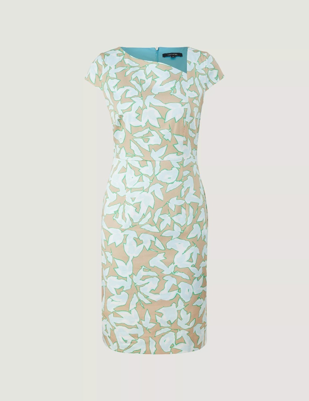 Rochie scurta Comma, crem - 1 | YEO