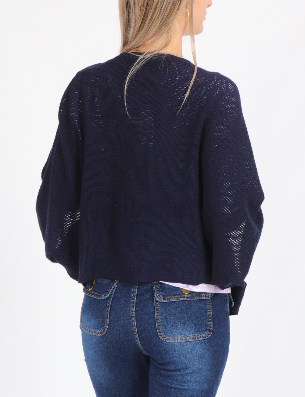 Cardigan Comma, bleumarin - 1 | YEO