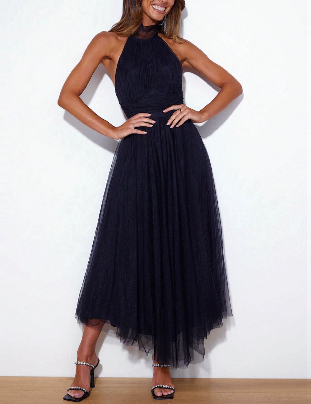Rochie medie SHEIN, bleumarin