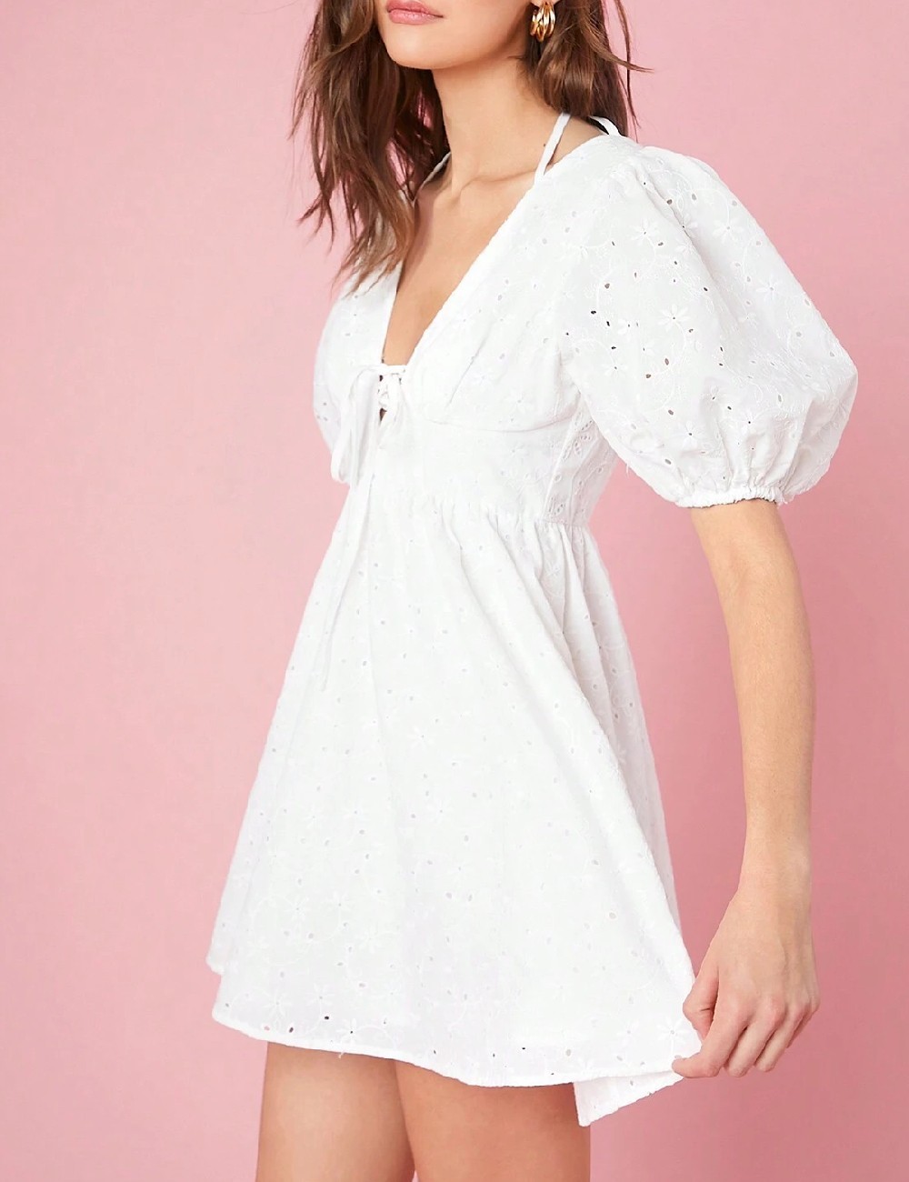 Rochie scurta SHEIN, alb - 1 | YEO