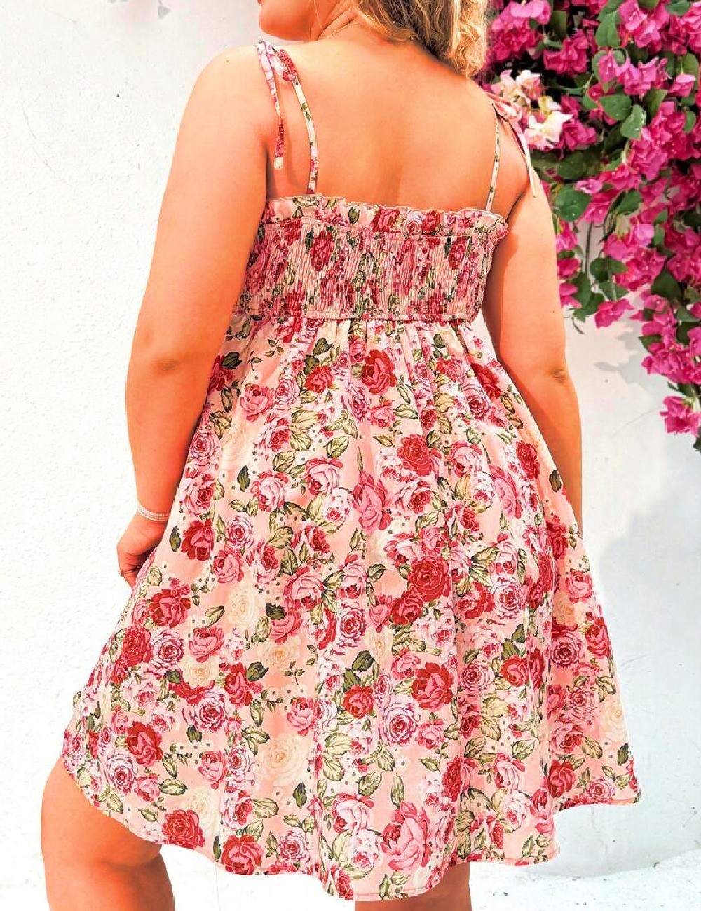 Rochie scurta SHEIN CURVE, floral print - 1 | YEO