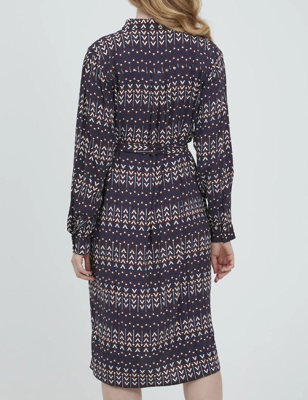 Rochie medie Fransa, bleumarin - 1 | YEO