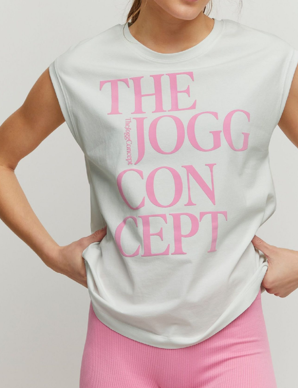 Tricou TheJoggConcept, alb
