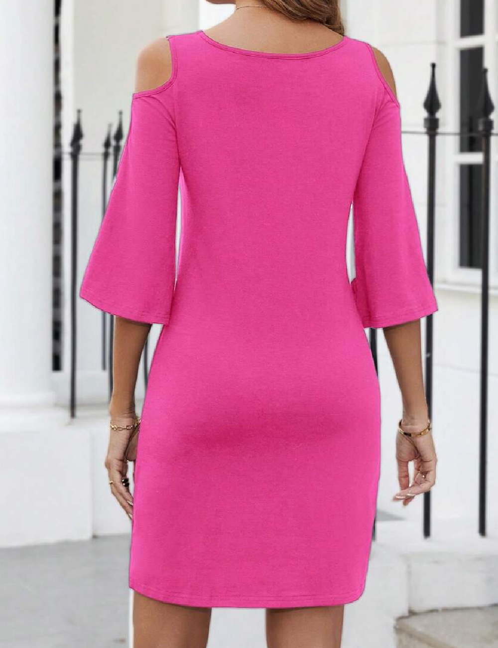 Rochie scurta SHEIN, roz - 1 | YEO