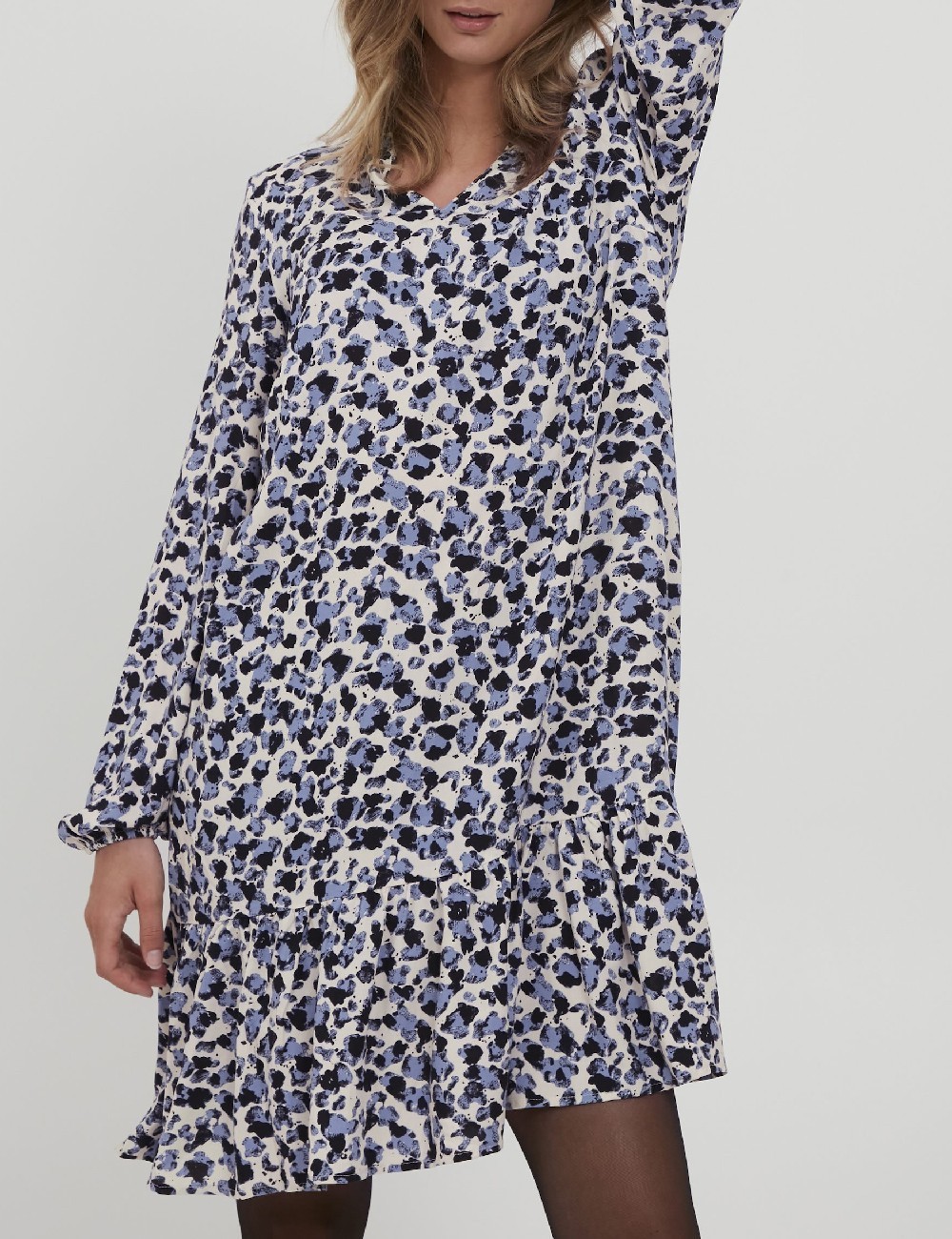 Rochie scurta b.young, albastru - 1 | YEO