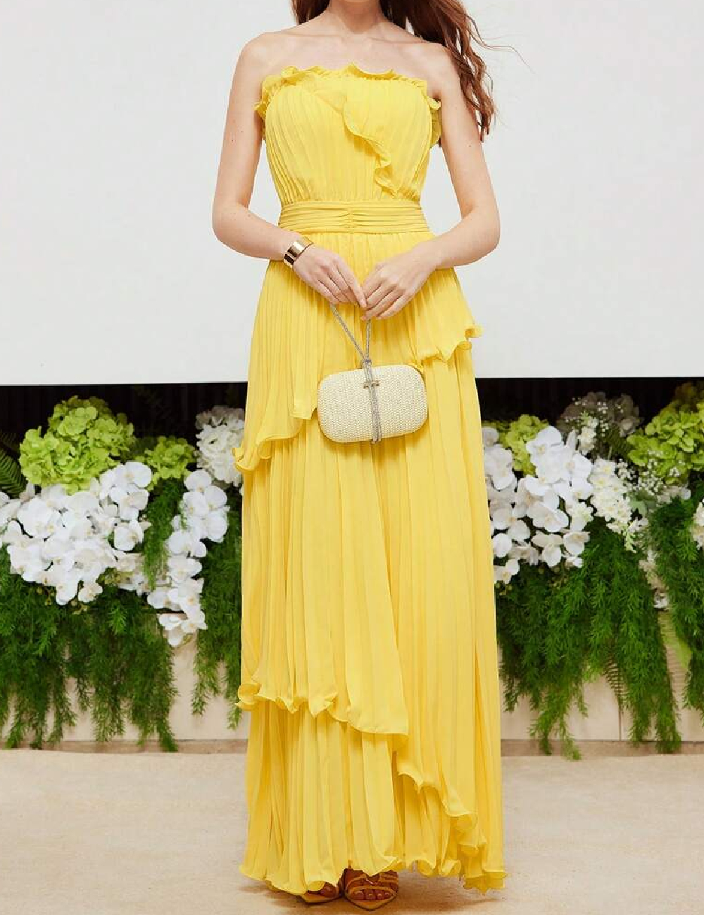 Rochie lunga MOTF, galben