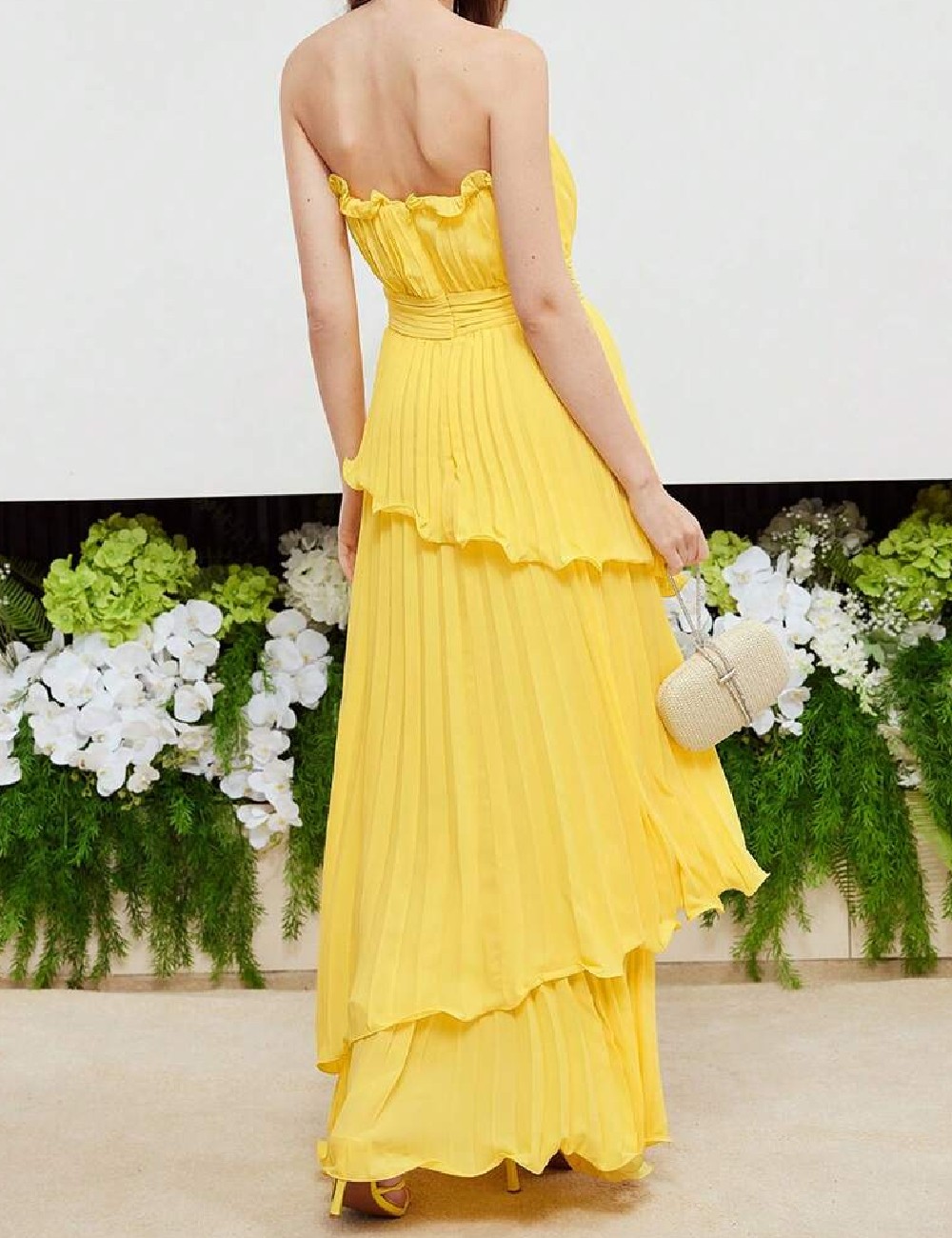 Rochie lunga MOTF, galben - 1 | YEO