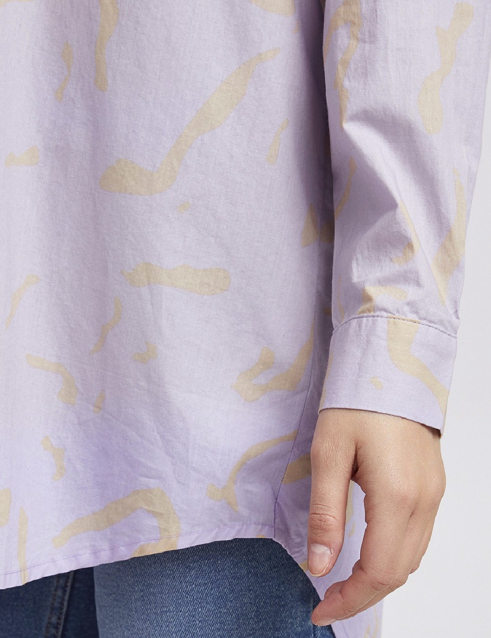 Camasa Oversize b.young, mov - 1 | YEO