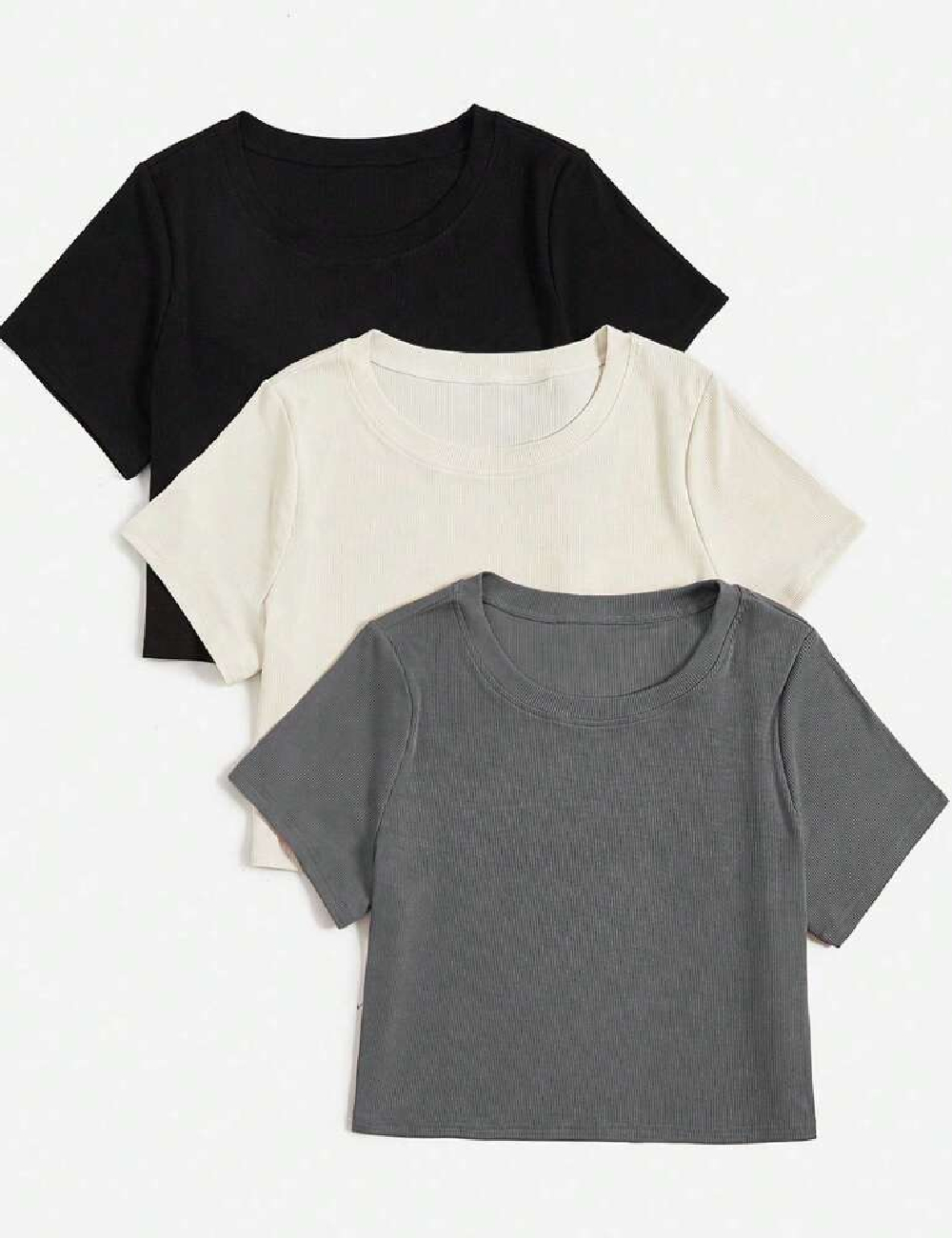 Set topuri 3 bucati SHEIN CURVE, mix culori