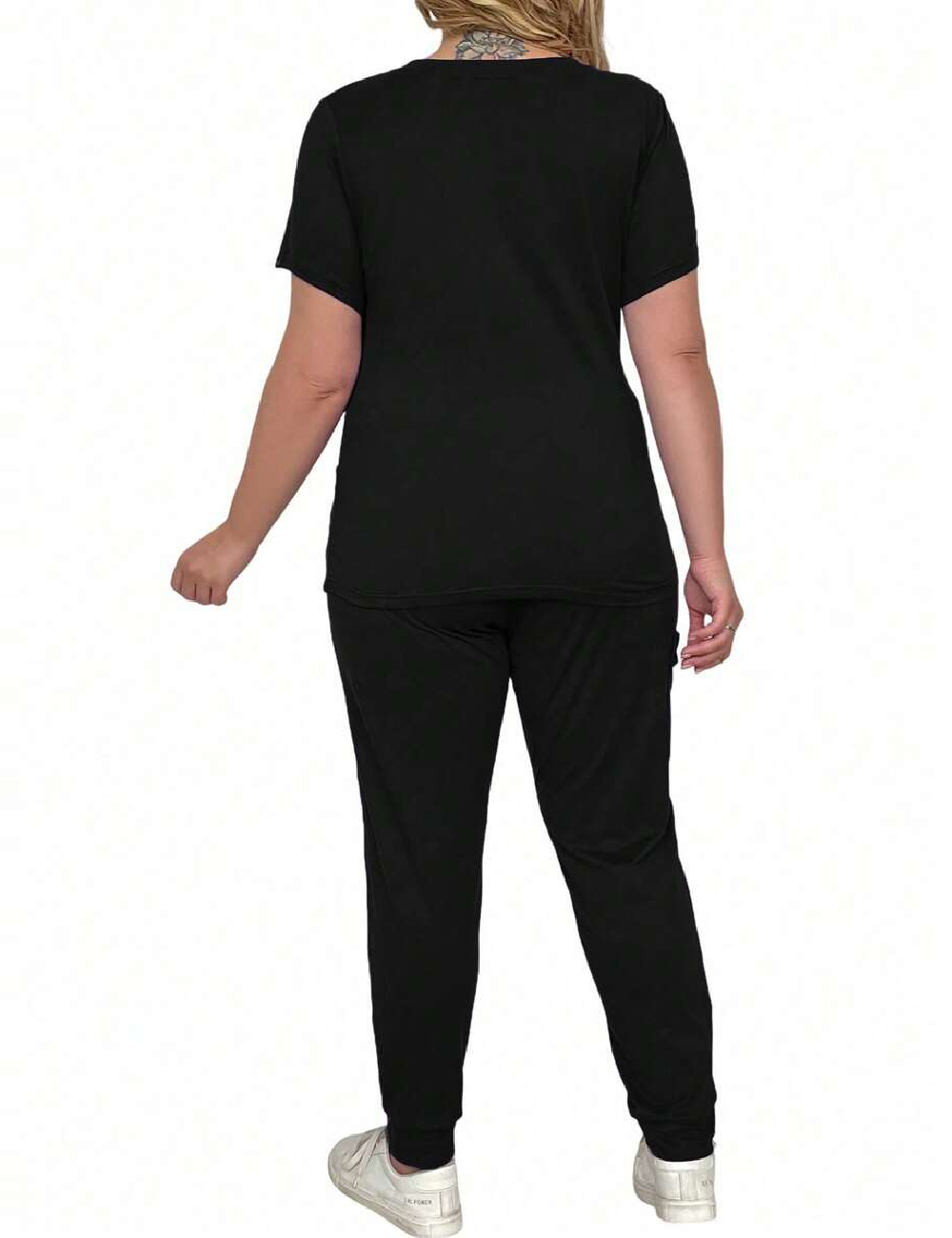 Compleu SHEIN CURVE, negru - 1 | YEO