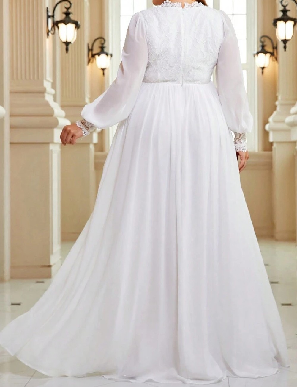 Rochie lunga SHEIN CURVE, alb - 1 | YEO