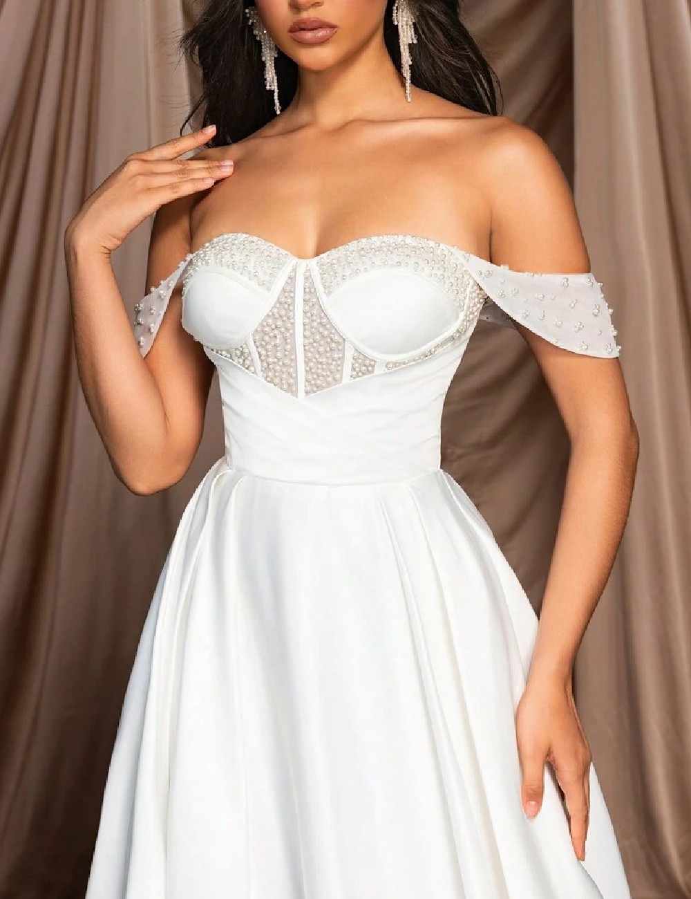 Rochie lunga SHEIN, alb - 1 | YEO