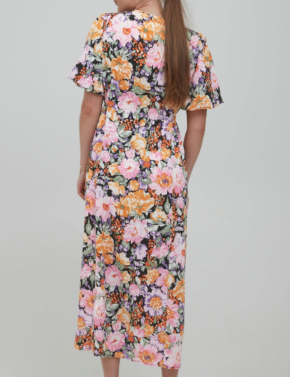 Rochie lunga Ichi, floral - 1 | YEO