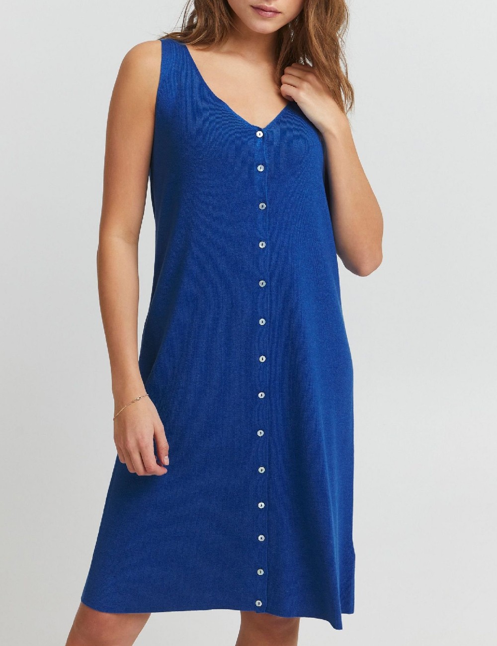 Rochie scurta Pulz, albastru - 1 | YEO