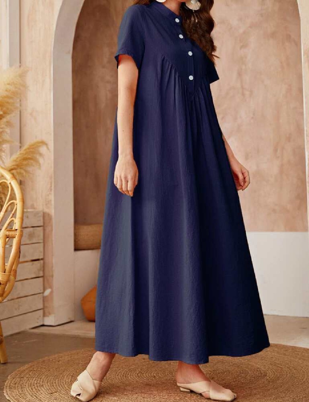 Rochie lunga SHEIN, bleumarin - 1 | YEO
