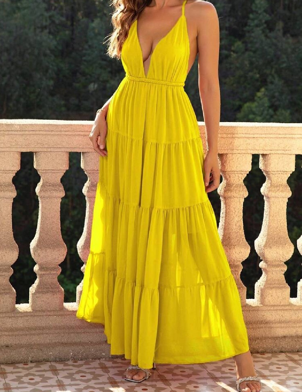 Rochie lunga SHEIN, galben - 1 | YEO