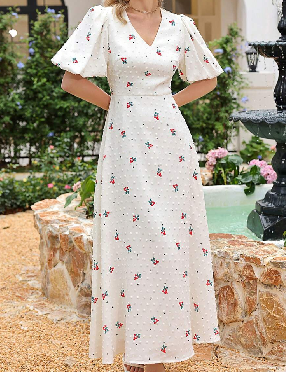 Rochie lunga SHEIN, alb