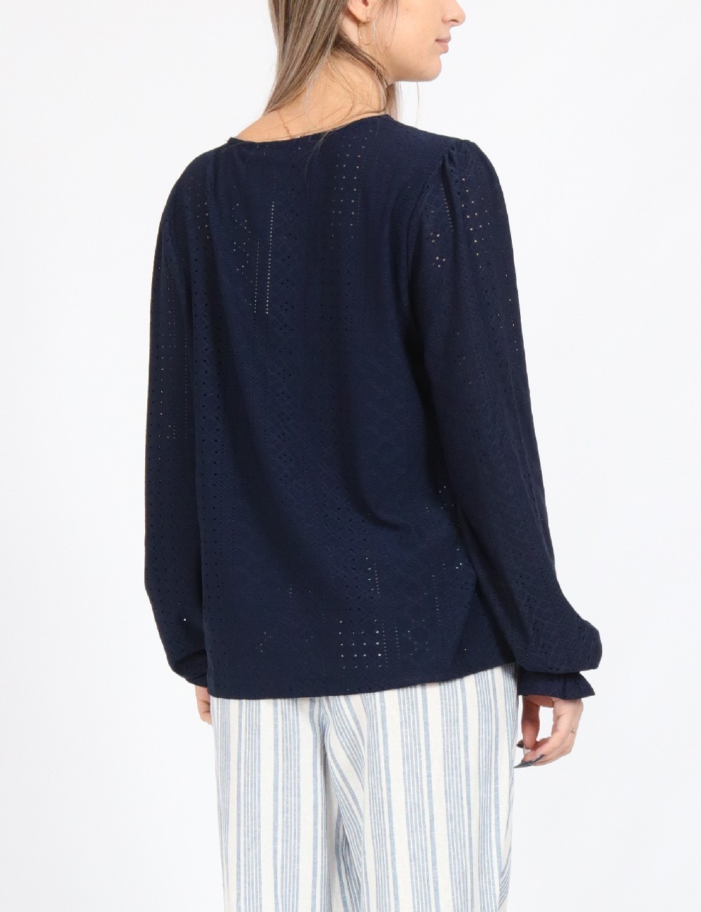 Bluza Cream, bleumarin - 1 | YEO