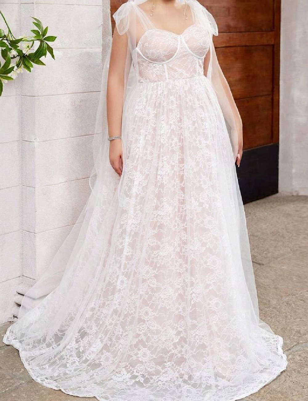 Rochie lunga SHEIN CURVE, alb - 1 | YEO