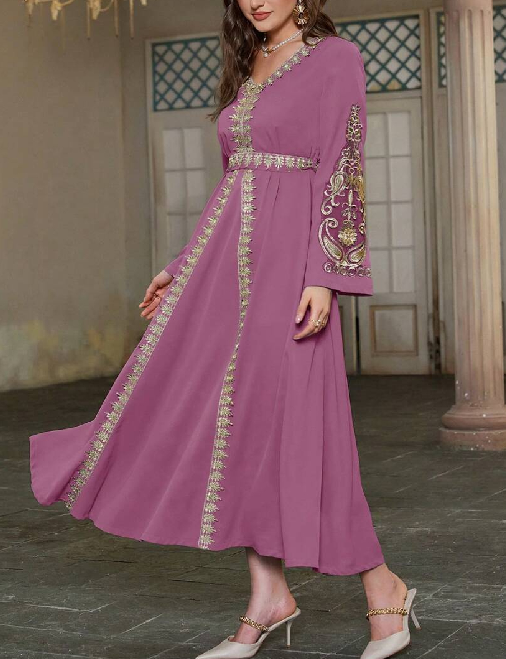 Rochie lunga SHEIN, mov - 1 | YEO