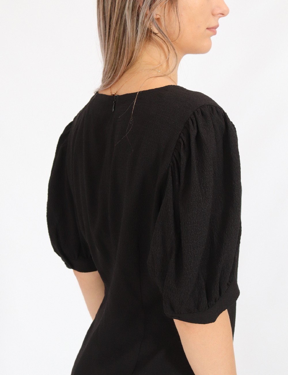 Rochie medie Cream, negru - 1 | YEO