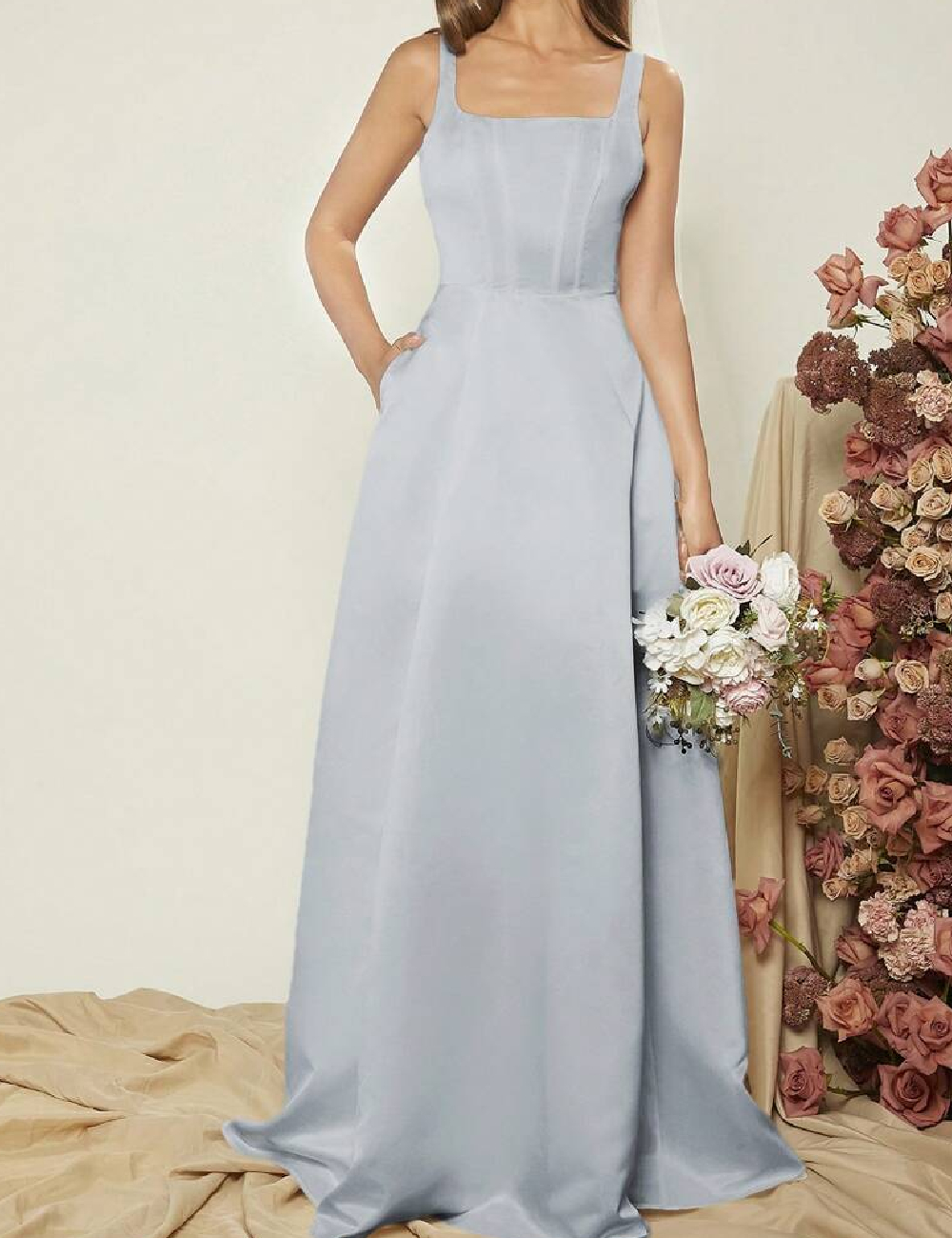 Rochie lunga SHEIN, gri