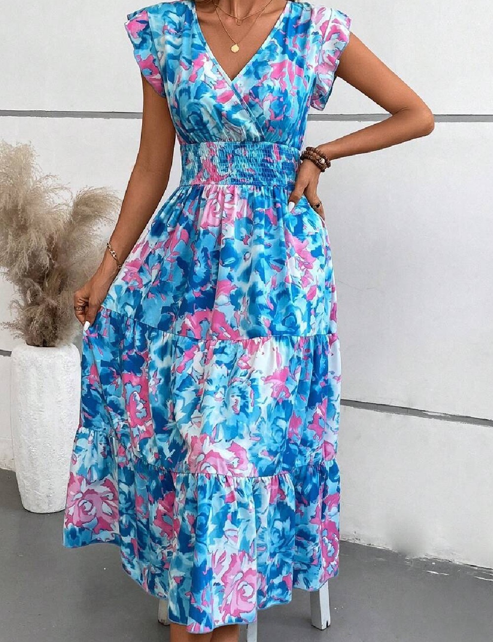 Rochie medie SHEIN, albastru - 1 | YEO