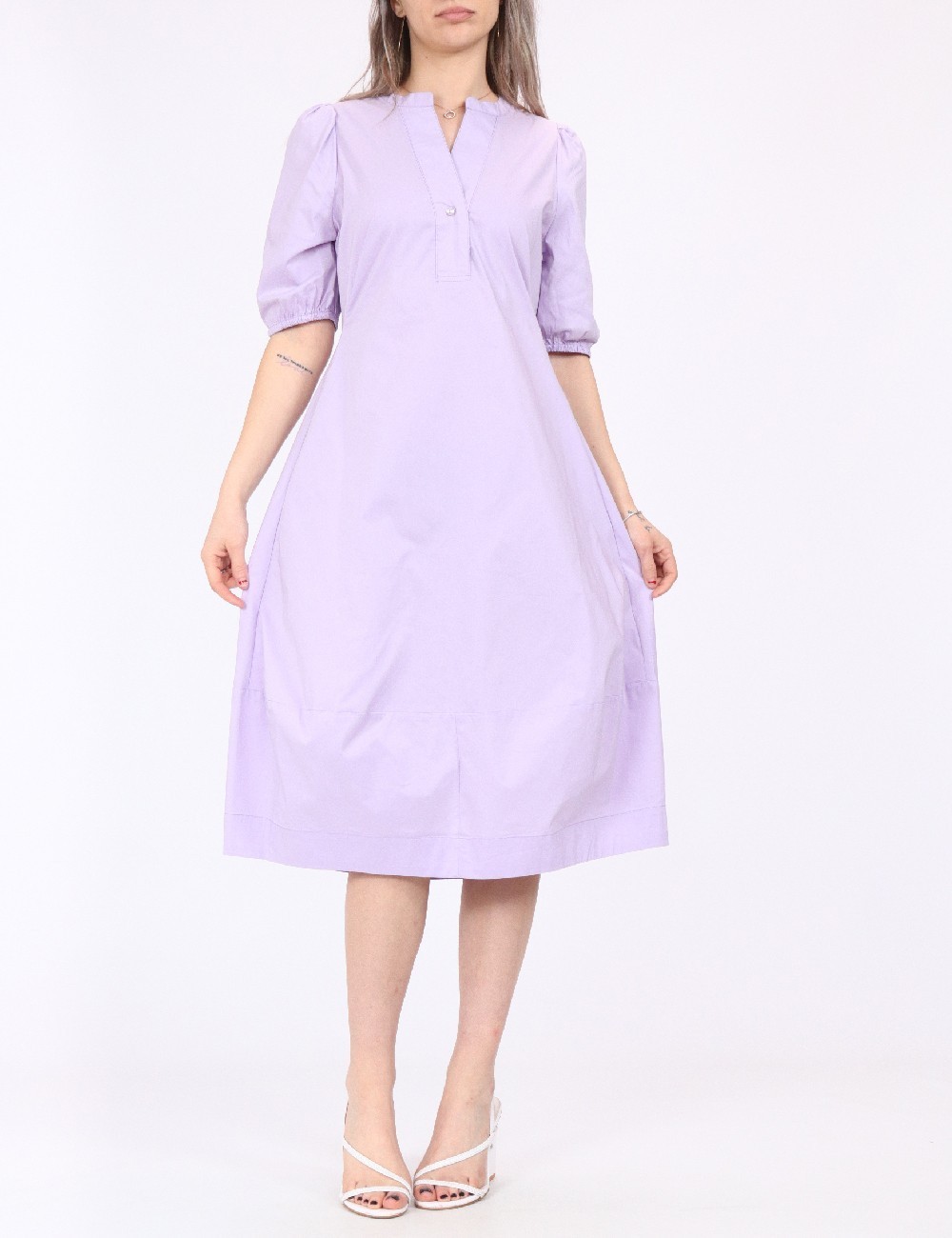 Rochie medie Culture, lila - 1 | YEO