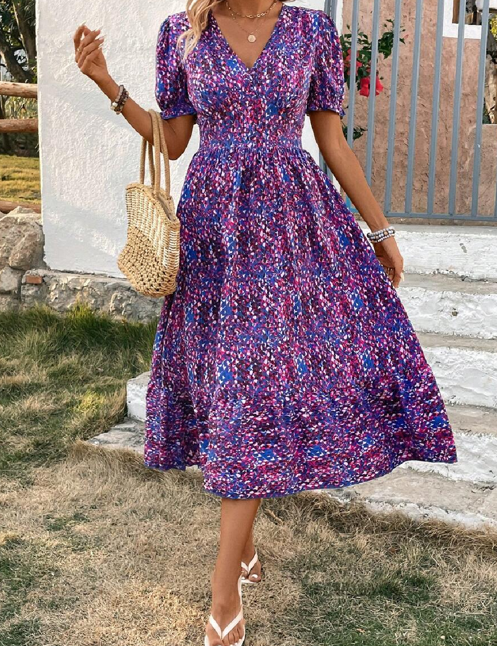 Rochie medie SHEIN, mix culori