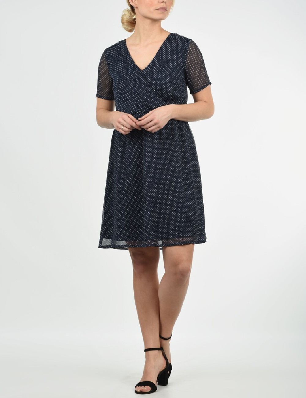 Rochie scurta Blendshe, albastru - 1 | YEO