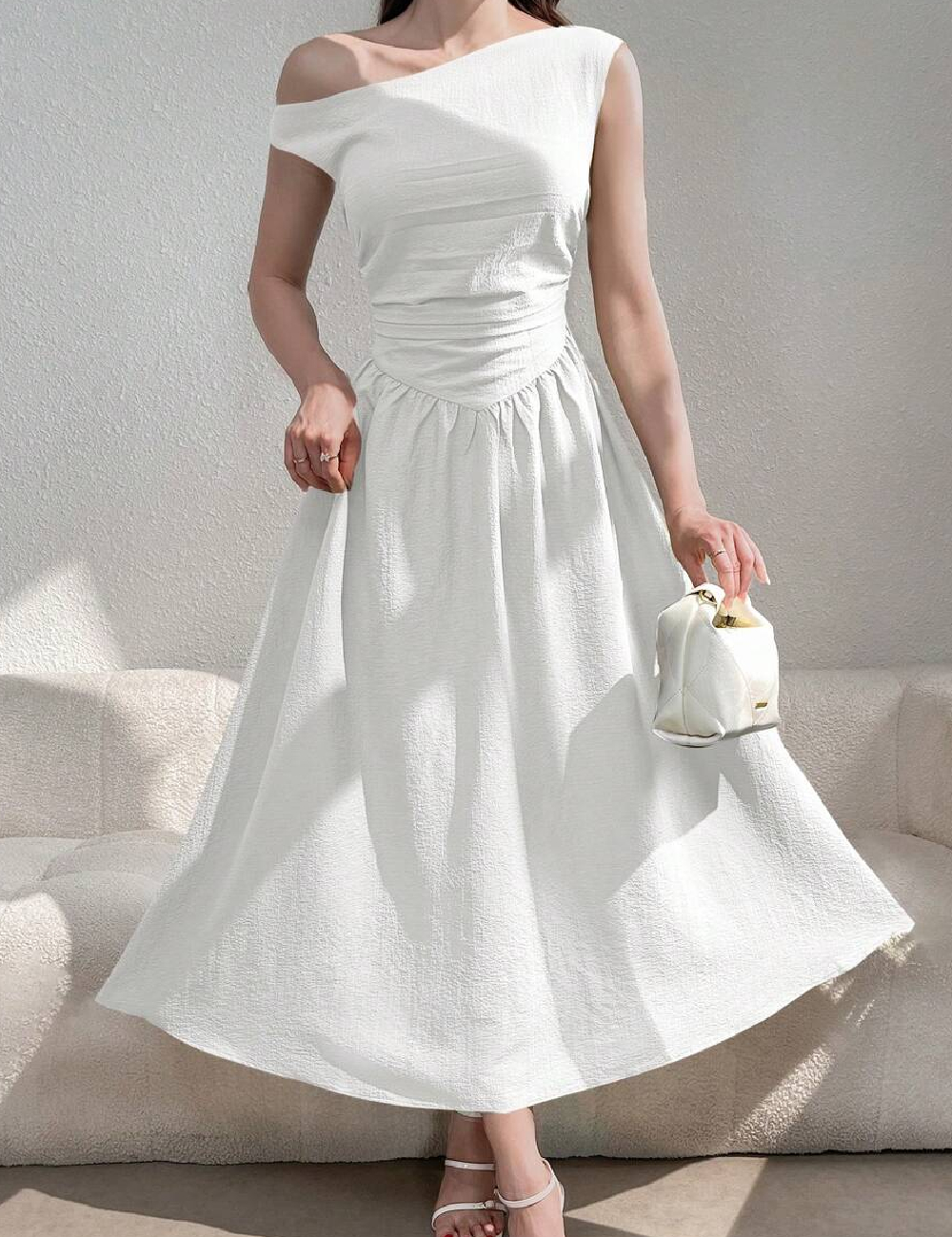 Rochie lunga SHEIN, alb