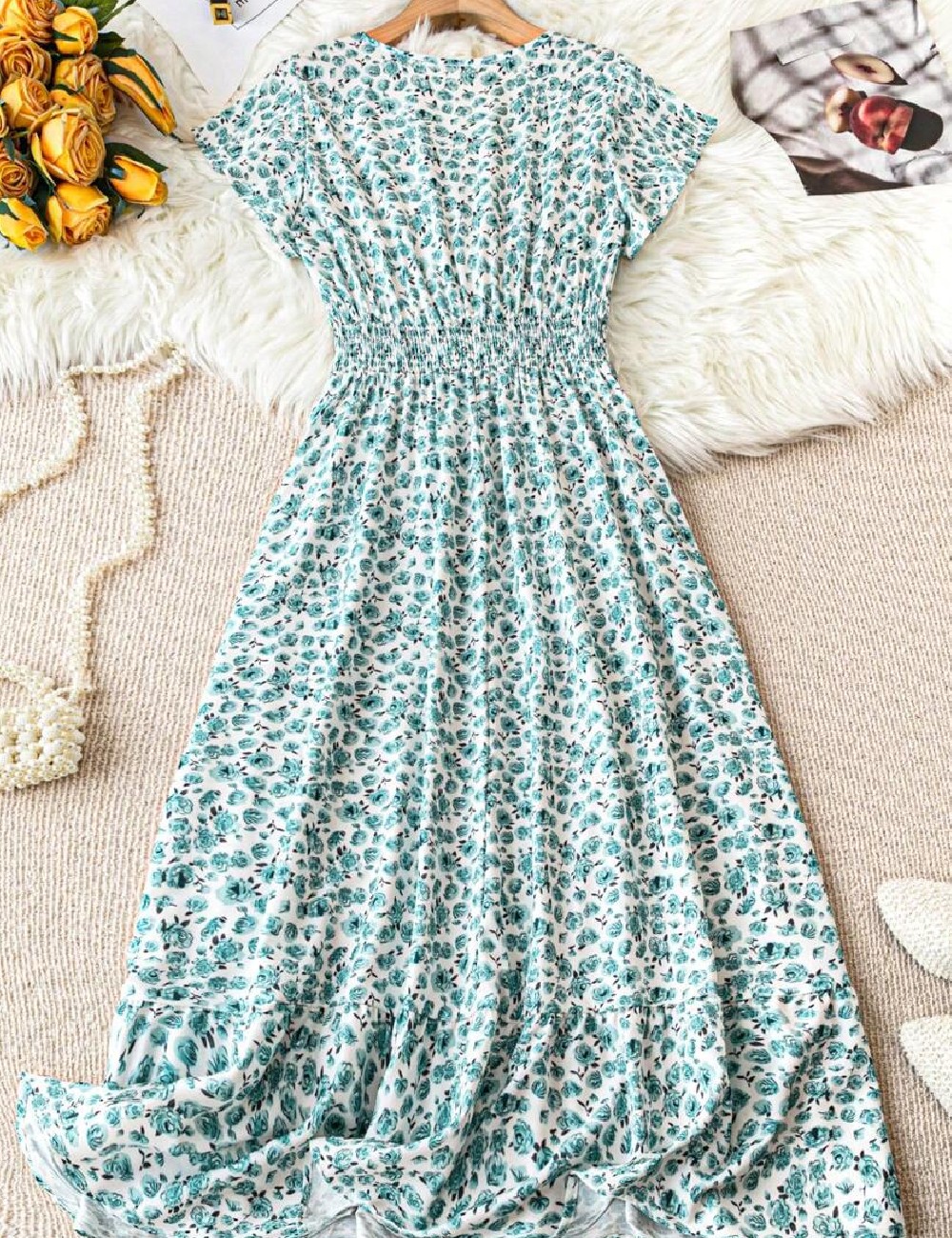 Rochie lunga SHEIN CURVE, floral print - 1 | YEO