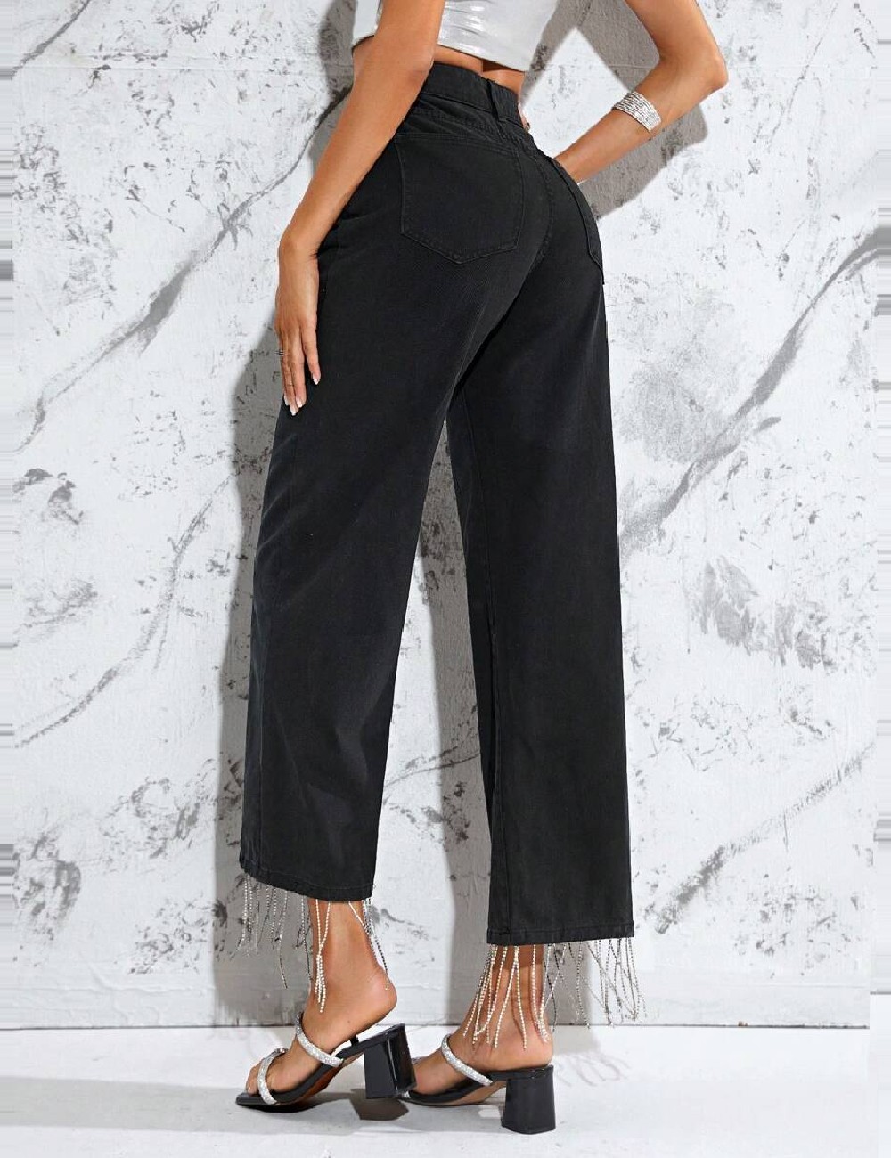 Blugi SHEIN, negru - 1 | YEO