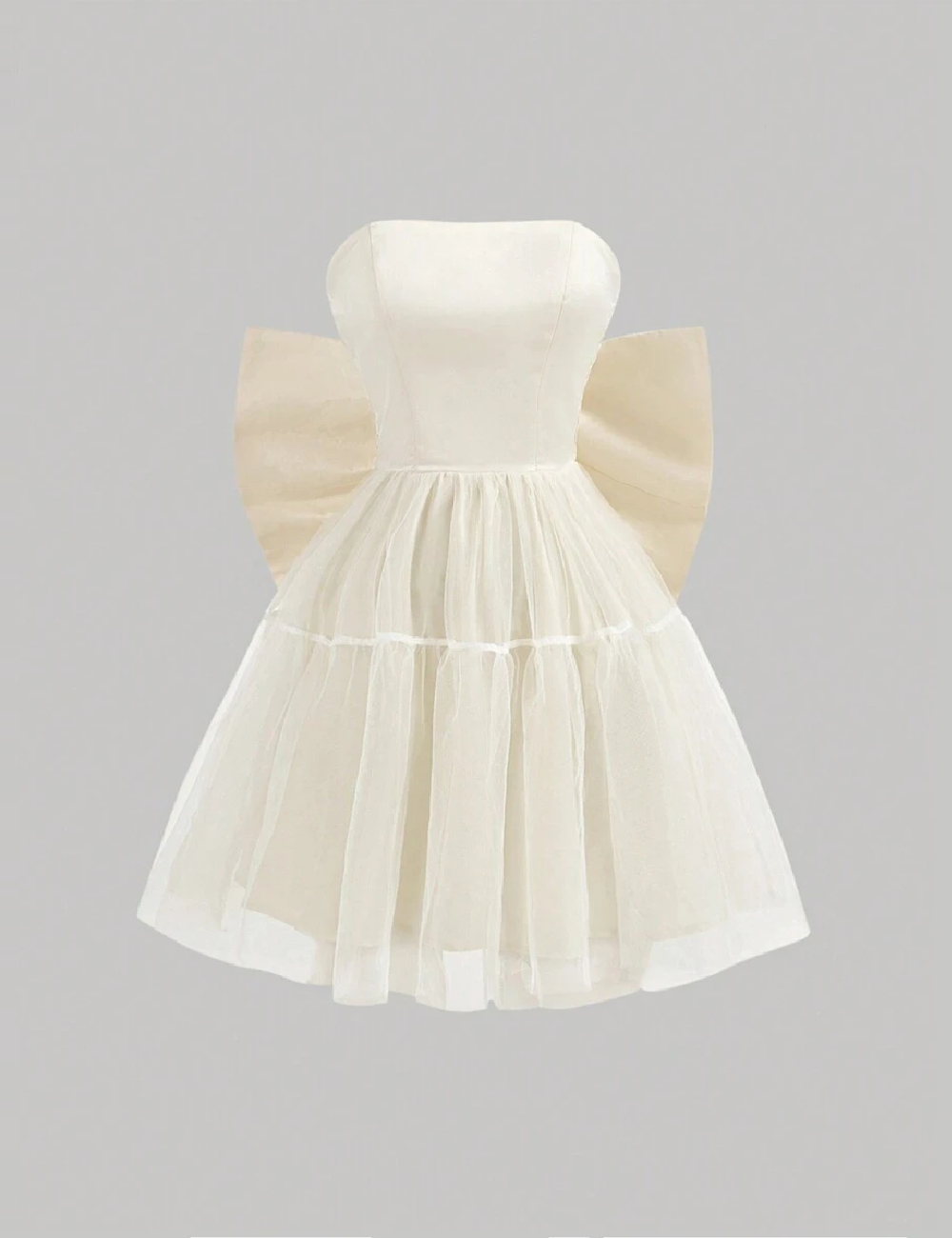 Rochie scurta SHEIN, ecru