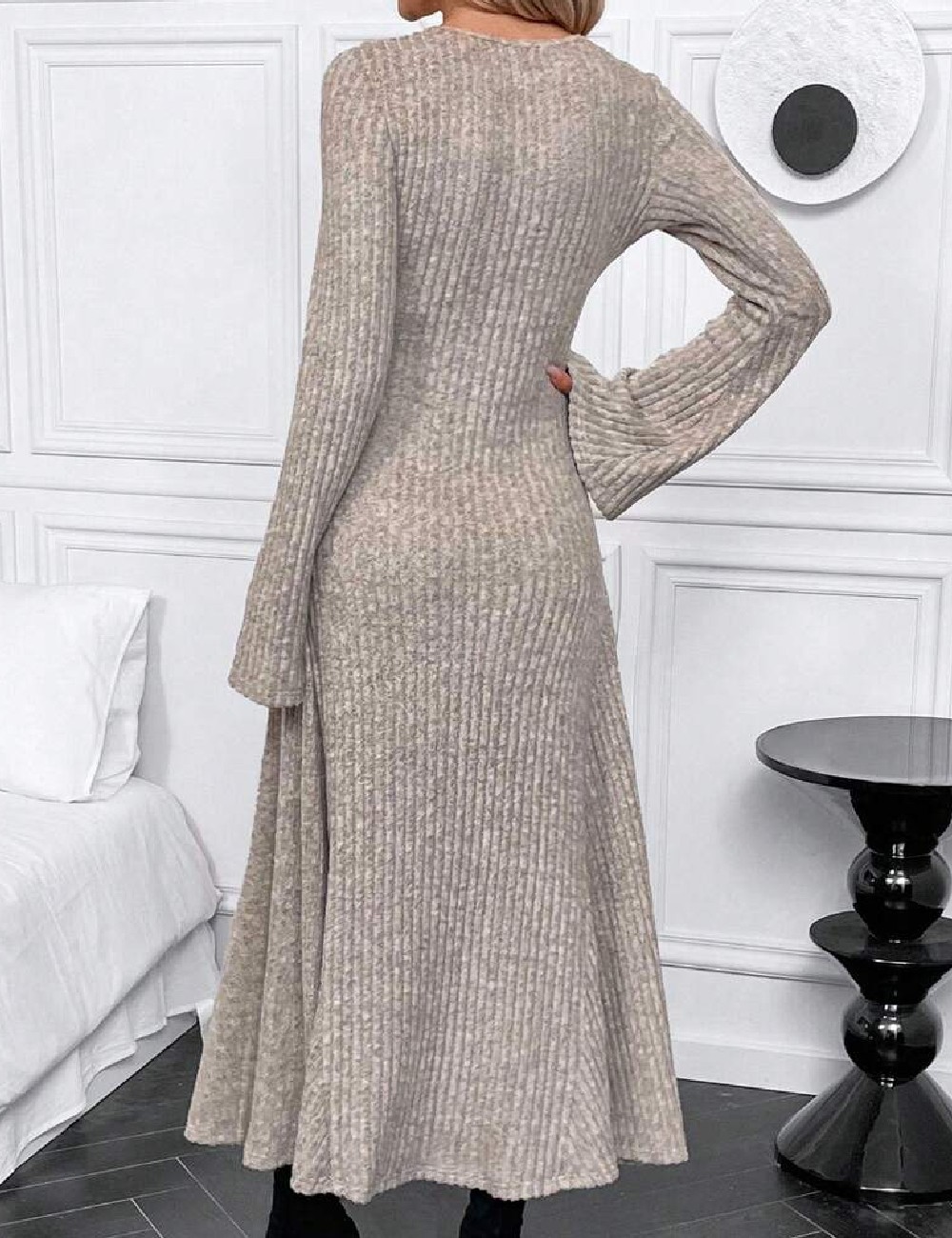 Rochie medie SHEIN, gri - 1 | YEO