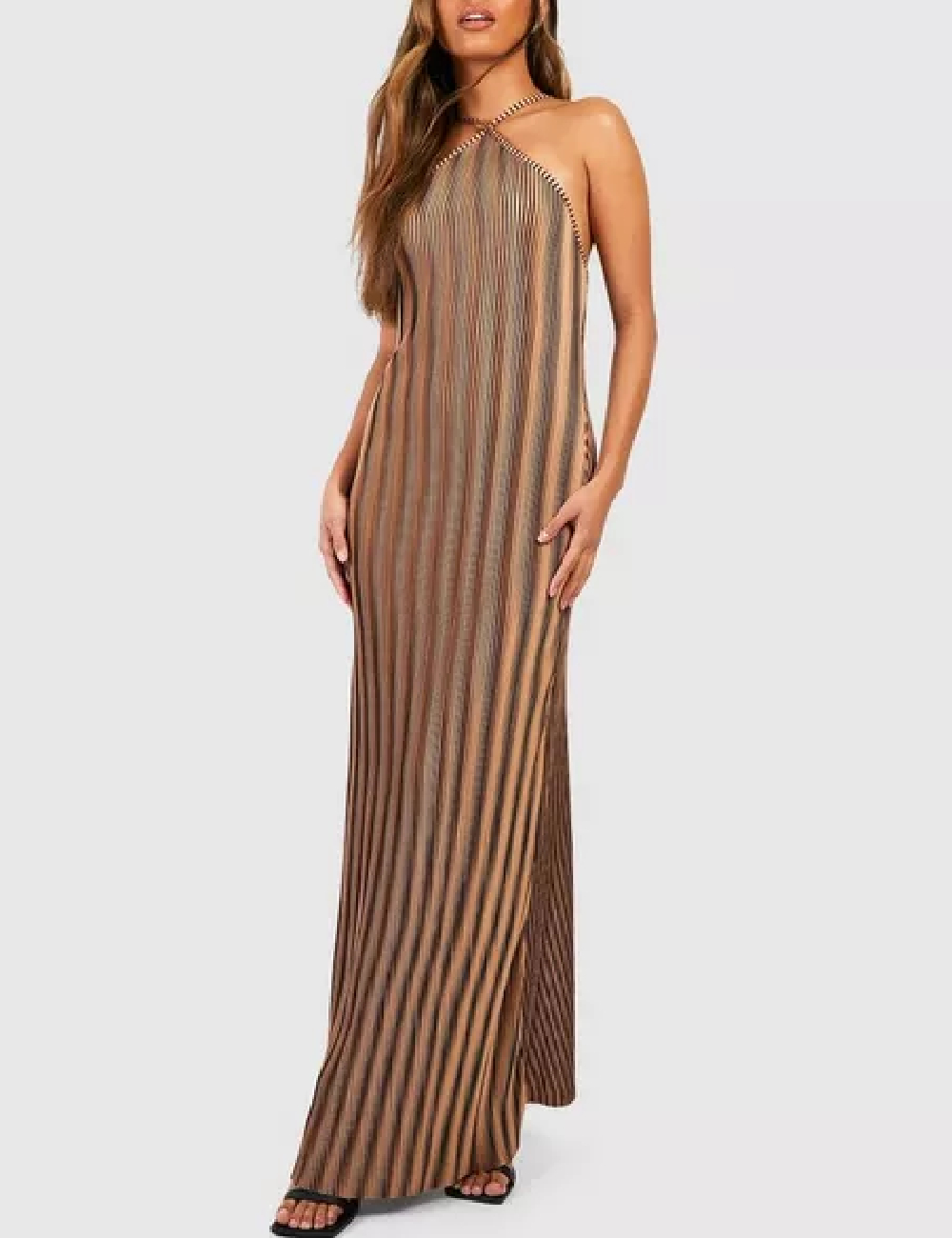 Rochie lunga Boohoo, maro