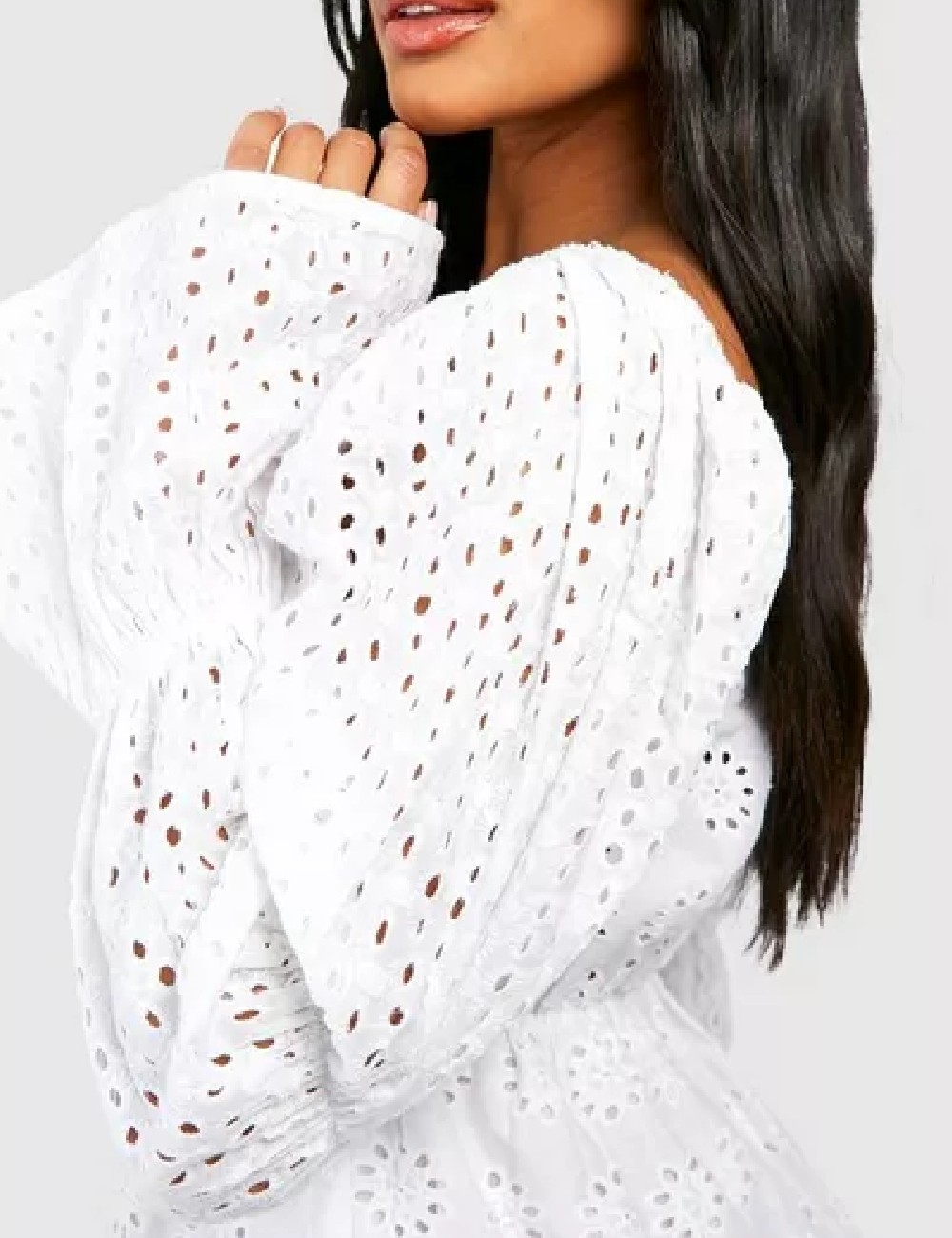 Rochie scurta Boohoo, alb - 1 | YEO