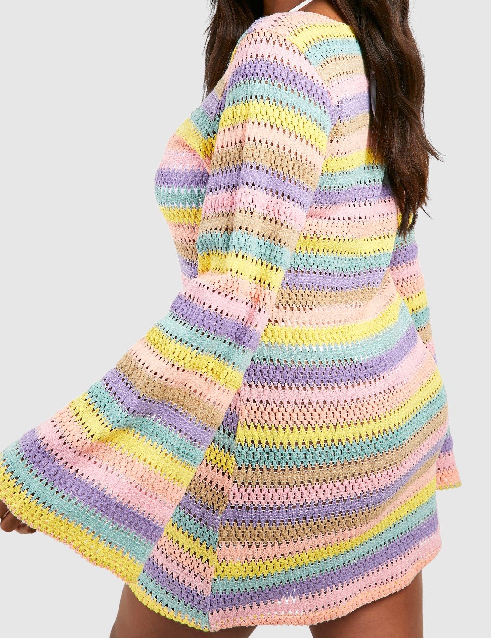 Rochie de plaja Boohoo Plus Size, mix culori - 1 | YEO