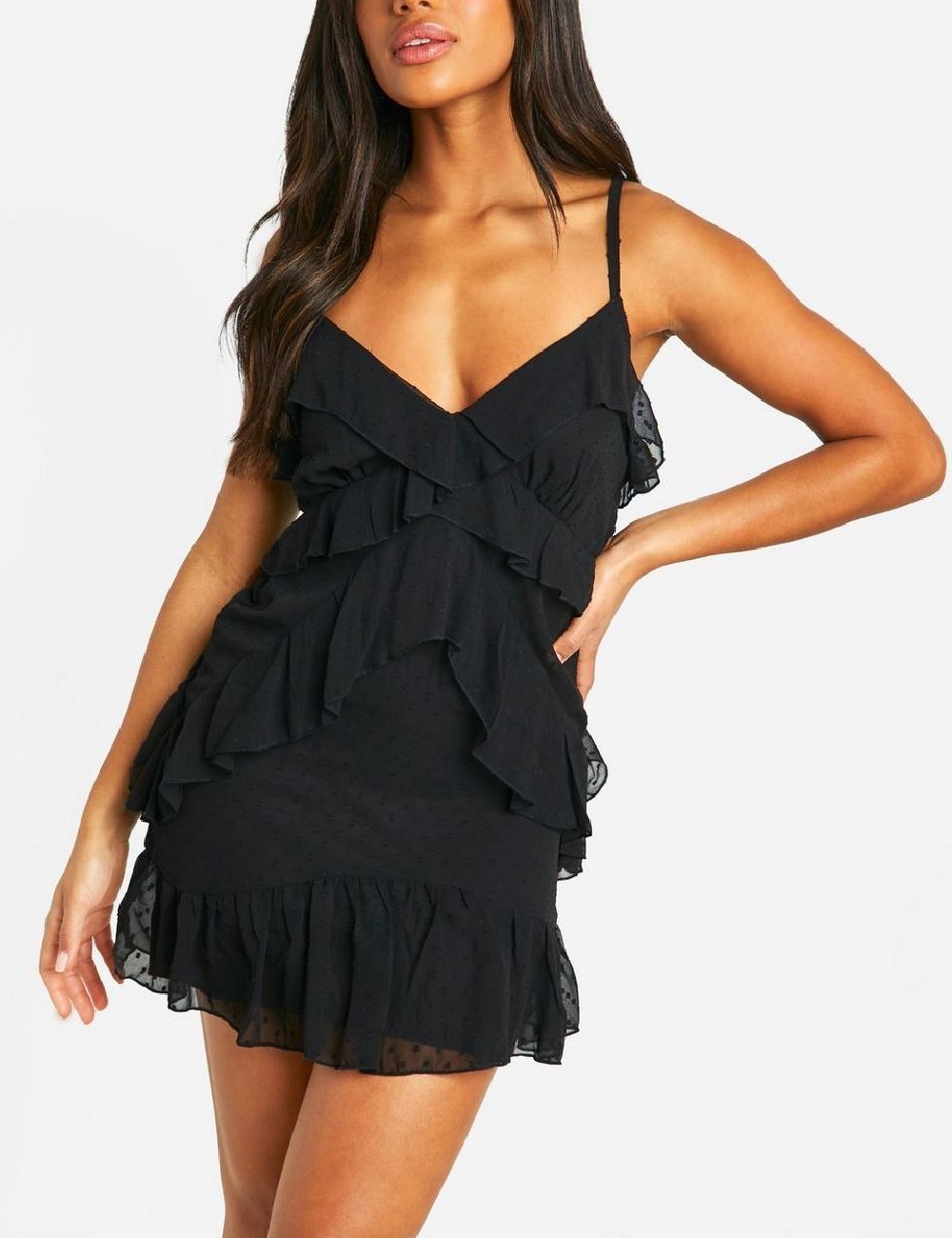 Rochie scurta Boohoo, negru - 1 | YEO
