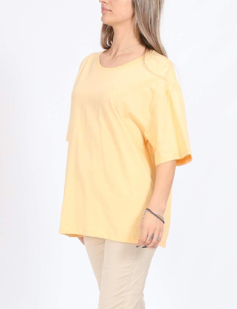 Tricou Oversize Guess, piersica - 1 | YEO