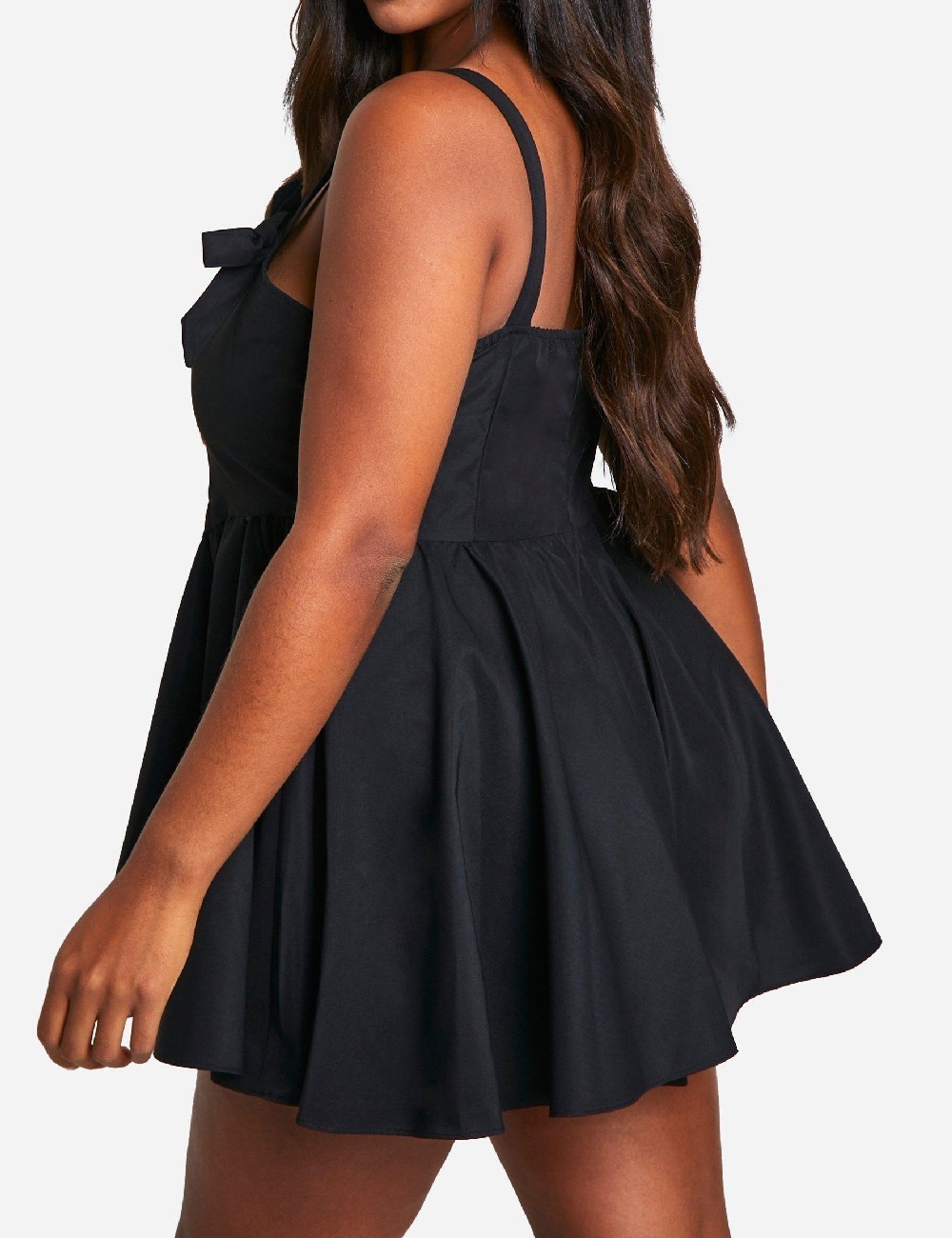 Rochie scurta Boohoo Plus Size, negru - 1 | YEO