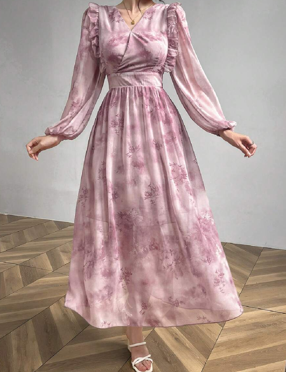 Rochie lunga SHEIN, roz