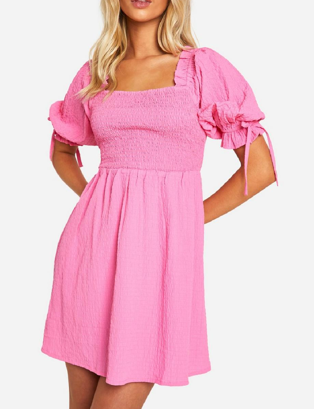 Rochie scurta Boohoo, roz
