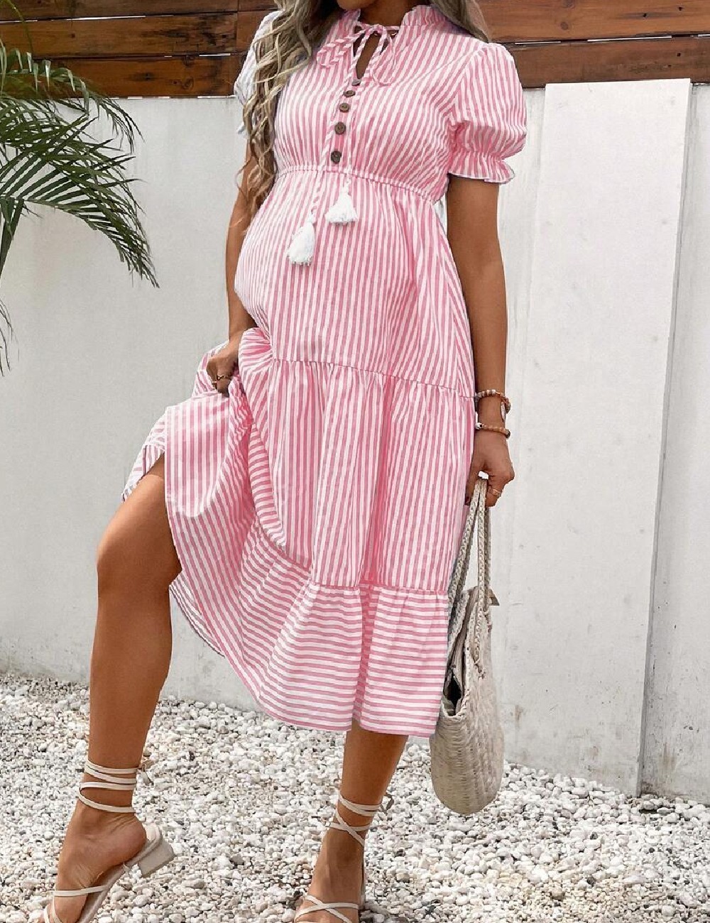 Rochie medie SHEIN Maternity, roz - 1 | YEO